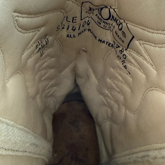 Bronco Men’s Boots 9.5 D American Made - Picture 15 of 16